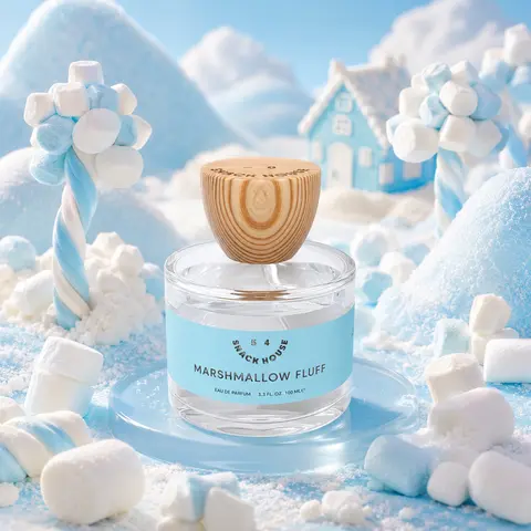 Snack House Marshmallow Fluff Eau de Parfum - 100ml Unisex Cruelty-Free Gourmand Marshmallow Perfume, Vanilla Perfume, Fresh Lemon Sugar Lift, Bergamot Scents, Long-Lasting Soft & Airy Sweet Treat