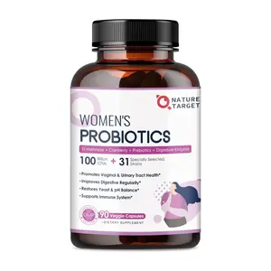 Probiotic for Women's Gut Health, 90 Veggie Capsules, 100 Billion CFUs Healthcare Fitness Dietary Supplement