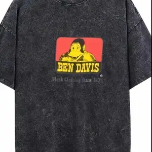 Ben Davis Men's Classic Retro Washed T-Shirt - 100% Cotton, Loose Fit, Crew Neck, Short Sleeve with Monkey Graphic, Casual Wear - Tops, Menswear valentine sweatshirt