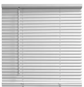 1 Cordless Vinyl Room Darkening Blinds, White, 31W x 72L