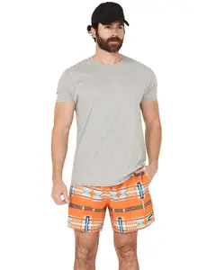 Rock & Roll Denim Men's Panhandle Southwestern Print Stretch Board Shorts - Bm68w05973