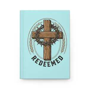 Redeemed Cross Hardcover Journal | Christian Faith Scripture Notebook