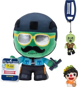 Roblox Brookhaven Collector Bundle - Three Exclusive Virtual Item Codes with Chief Rotten Plush, Sparkplug Squooshems, and Zombie Hanger
