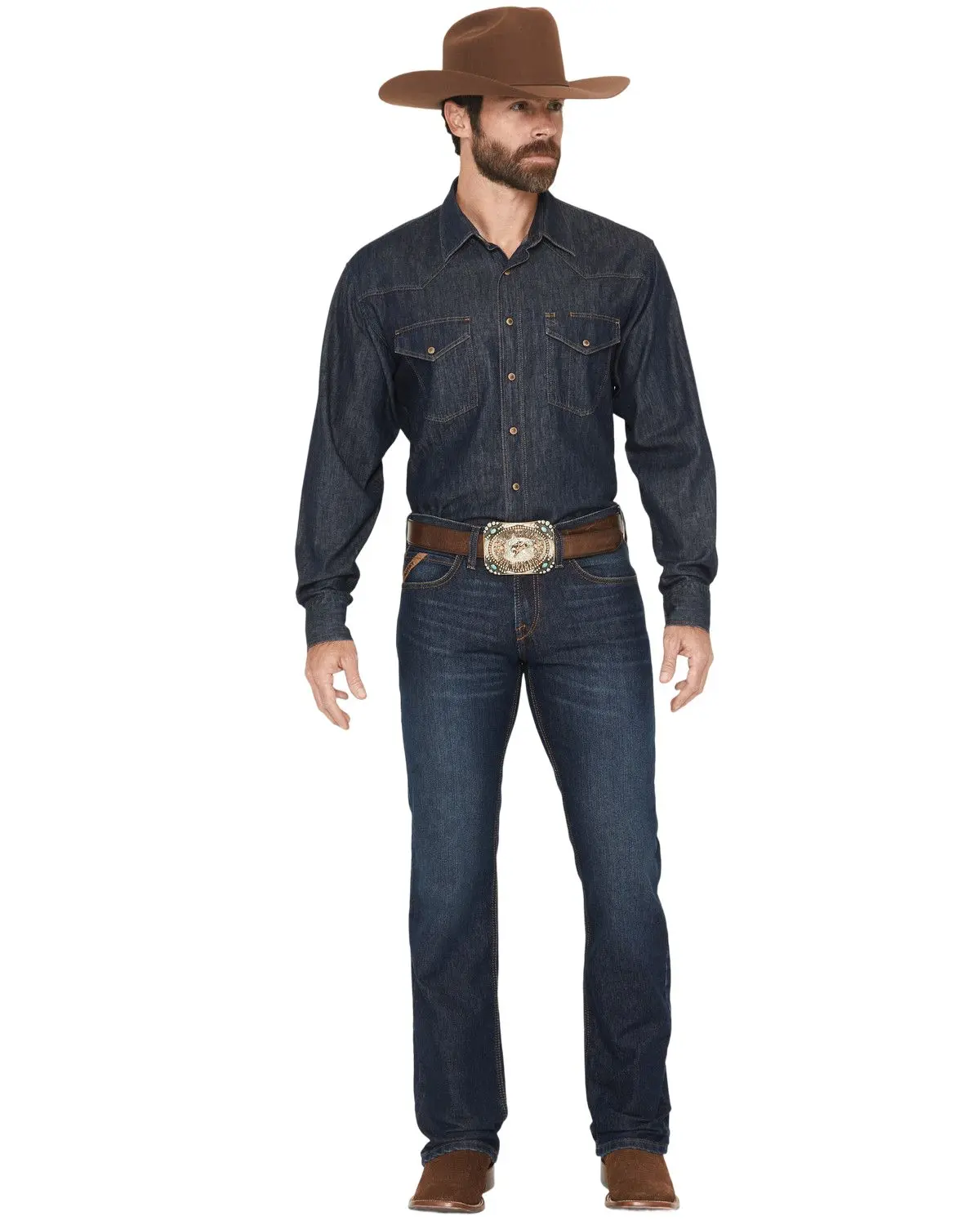 Ariat Men's Men'S M7 Hampton Dark Wash Slim Straight Stretch Denim Jeans - 10065921