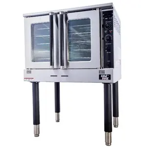 Hakka Commercial Natural Gas Convection Oven - Single Deck 5-Pan Bakery Oven, 60000 BTU, ETL Certified for Bakeries, Commercial Kitchens