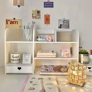 1pc Multi-Tier Desktop Organizer Storage Rack, Makeup Cosmetics Holder, Large Capacity Dual Layer Shelf