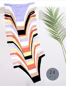 Low -waist Solid Color Women's Underwear Large-Size Thong Pure Design Without Lace, Breathable Love Belt Versatile Multi Packed Outdoorfun Cotton affordable fashion en wear seamless knicker soft minimalist panty