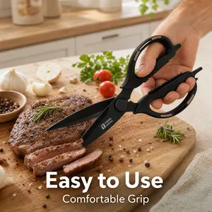Multifunctional Heavy-Duty Kitchen Scissors,Flexible Handle with Thickened Sharp Blades for Cutting Chicken Bones/Meat and Vegetables. Household Sewing Fabric Scissors,Office School Multi-Purpose Paper Cutter Gift Idea,Poultry Shears daily cooking
