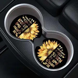 2pcs Car Cup Holder Coasters, Enhance Your Vehicle Interior, Durable & Stylish Design, Perfect Gift for Car Enthusiasts