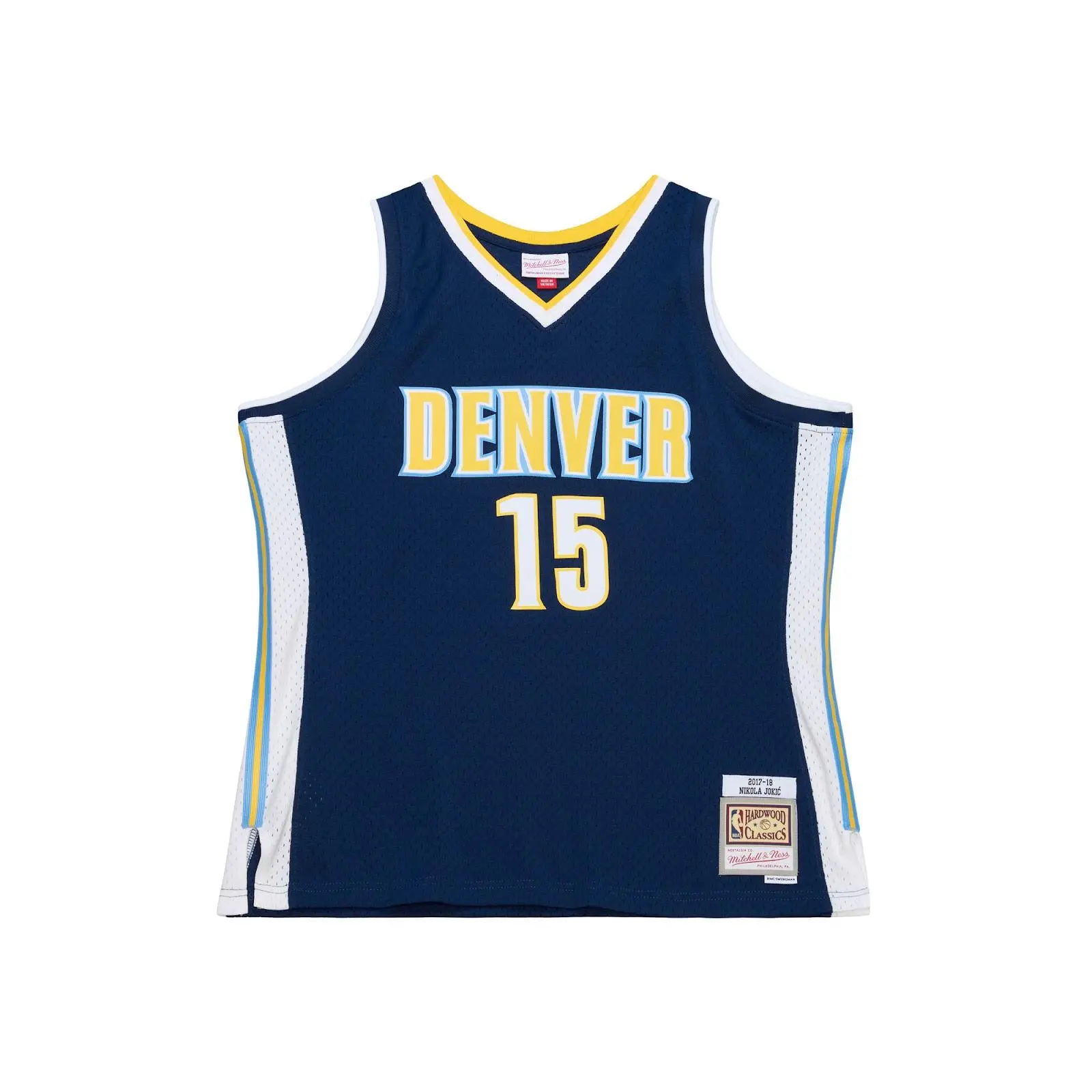 Nikola JokiÄ‡ Denver Nuggets 2017-18 Navy Swingman Jersey NBA Throwback Basketball Hardwood Classics Fan Gear Mitchell & Ness