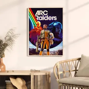 ARC Raiders Striped Poster Unframed, ARC Holic Game, Arc Survival Evolved,arc Raiders, gifts for Gamer, vintage Game Lovers Poster