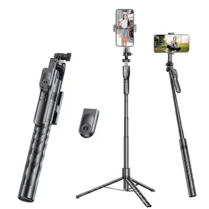 2026 New Pro Anti-Shock Gimbal Selfie Stick, 1.7m Extendable Selfie Stick with Tripod Stand & Wireless Remote. 360° Rotation for Vlogging, Compatible With iPhone 17/16/15 & Android Phones.