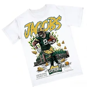 Josh Jacobs Planet Euphoria Shirt Vintage Football Graphic Tee for Men Women Fans Y2k Streetwear