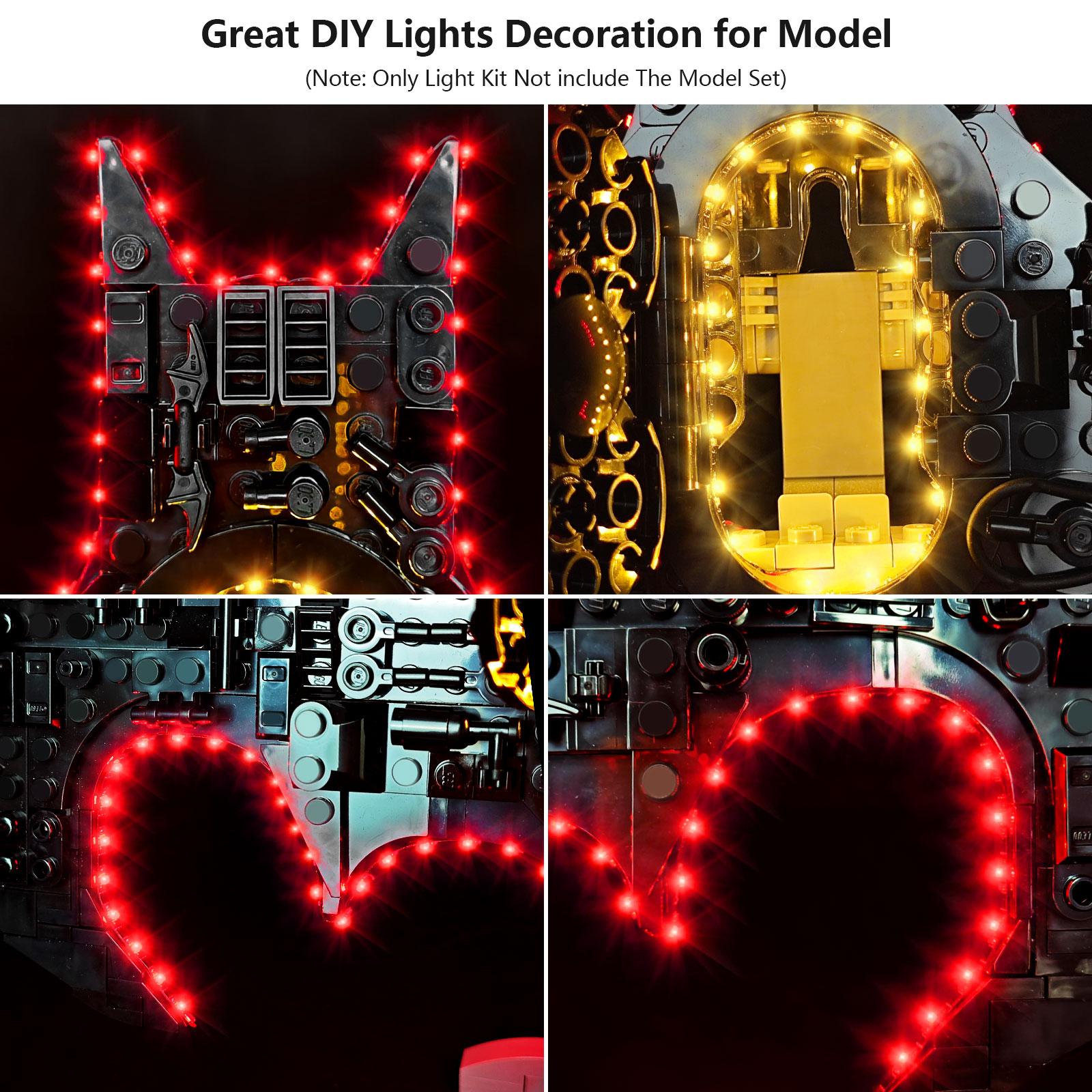 LYBMTWF LED Lighting Kit for Set 76330 — DIY Light Kit for Building Block Modelt (Model Not Included) outdoorfun