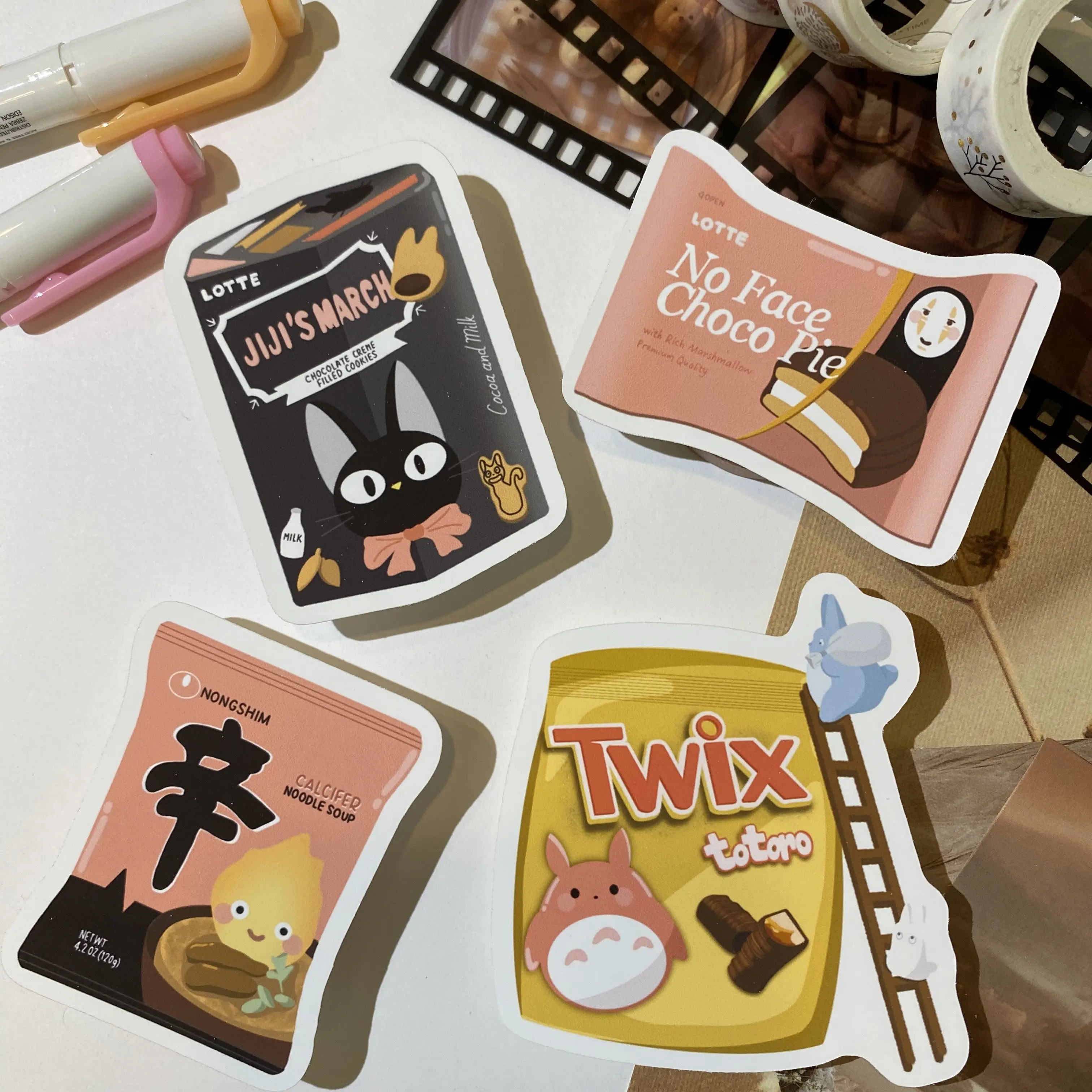 Ghibli Snacks Set Stickers