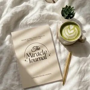 The Miracle Journal Manifestation Notebook Daily Gratitude Diary Law of Attraction Planner for Goal Setting and Mindfulness