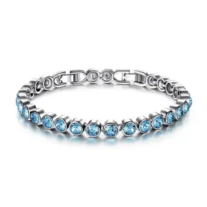 GONA Brilliant Blue Bracelet for Her with Extension Chain BFF Friendship Style Elegant Meaningful Gift Unisex