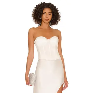 fleur du mal Hamptons Bustier in Ivory