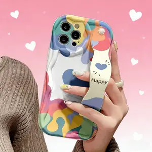 Phone Case - One Colorful Graffiti Phone Case Designed for Iphone 17, 16, 15, 14, 13, 12, And 11, Including Pro Max.It Features a Wave Pattern, Offers Complete Protection, Is Drop-Resistant And Non-Slip