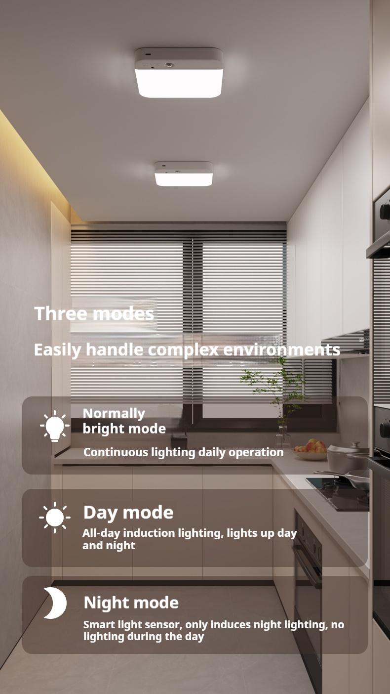 Rechargeable Motion Sensor Ceiling Light with Remote Wireless Battery Operated Waterproof for Bathroom Stairs Hallway Garage Shed Motion Sensor Functionality & Versatile Usage