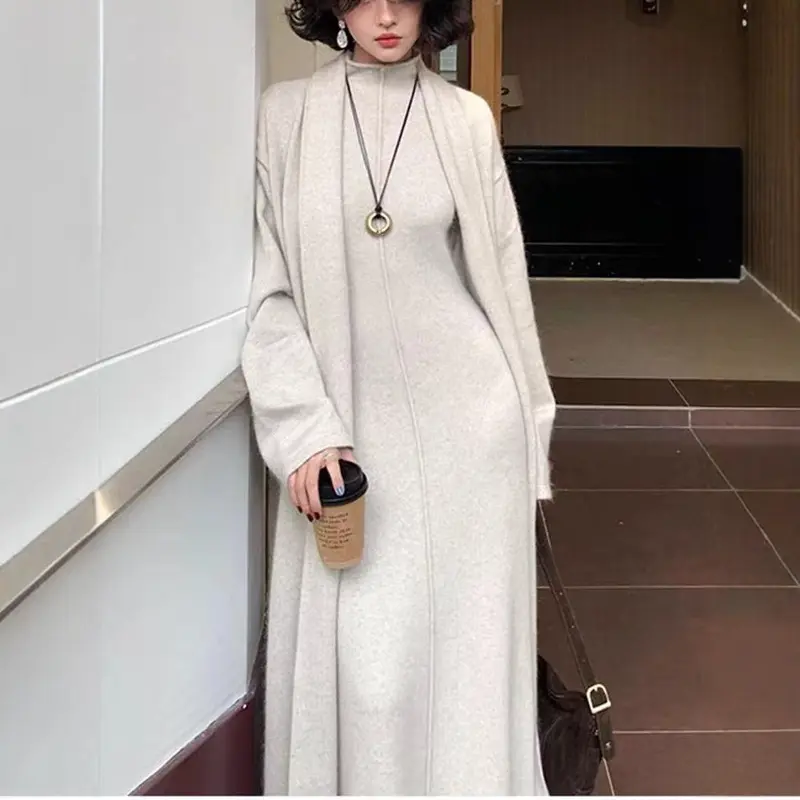 long black dress with cardigan - TikTok Shop long black dress with cardigan - TikTok Shop