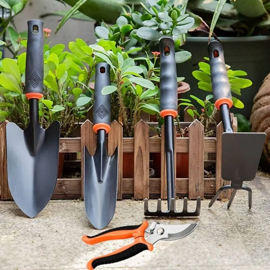 5 Sets Of Gardening Tool Kits, With Non-Slip Rubber Handles - 5 Sets Of Heavy-Duty Gardening Manual Tools, Sturdy And Durable, Classic And Practical Gardening Gifts