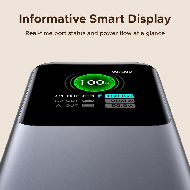 UGREEN Nexode Power Bank 20000mAh 165W with Built-in Retractable USB C Cable Laptop Travel Portable Charger, 100W Input, Fast Charging for MacBook Pro/Air/iPhone 17 16/iPad Pro/Galaxy S25 Ultra/Dell/HP and More TikTokShopBlackFriday ,TikTokShopHolidayHaul