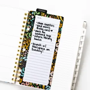Dry Erase Planner Dashboard | Removable Insert | Lined To-do List | Laminated | 4x9"