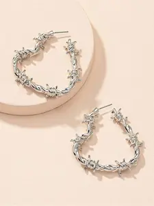 1 Pair Heart Design Hoop Earrings, Fashionable Earrings for Women, Casual Jewelry for Party, Daily Clothing Decor, Valentine's Day, Gift, Lightweight Earring, Trendy Jewelry