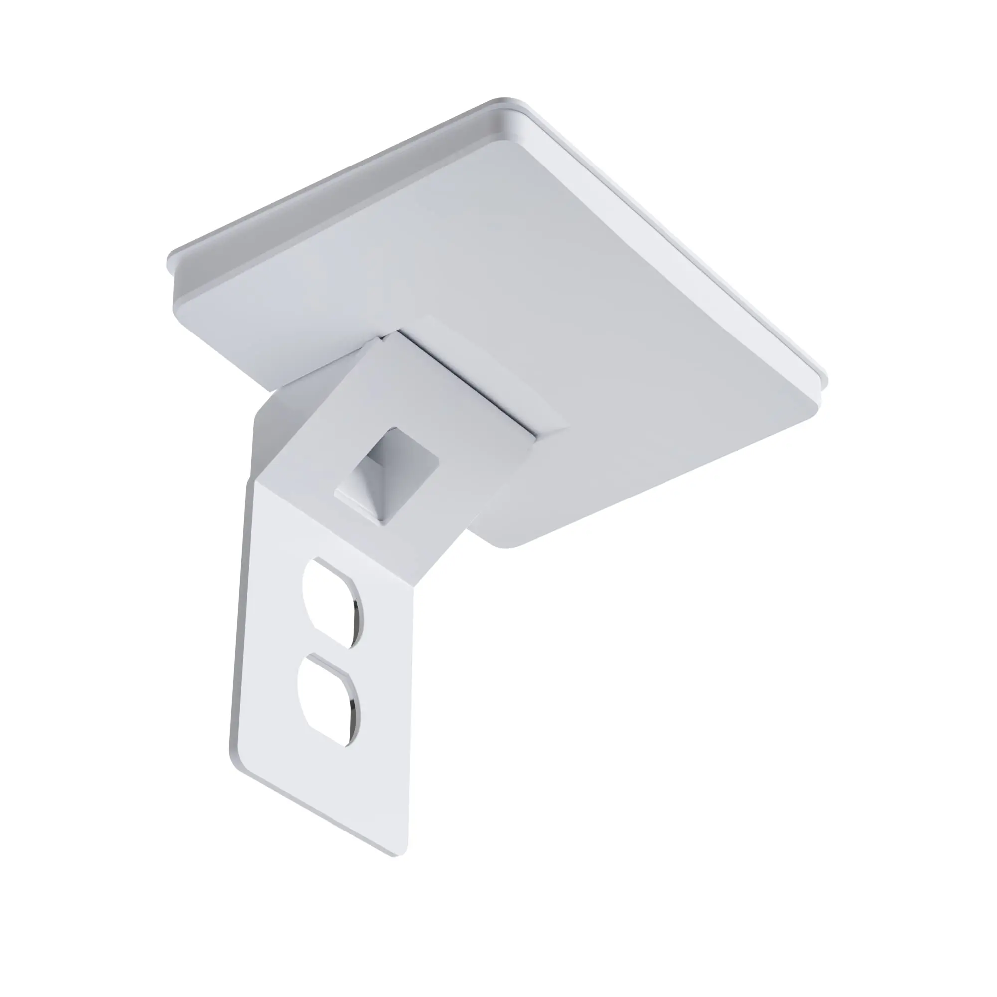 ECHOGEAR Wide Power Outlet Shelf - Modern Socket Holder with Built-in Cable Management, Room for Bulky Plugs, Fits Standard & Decora Faceplates, Quick Install Hardware Included, Compatible with Phones & Amazon Devices
