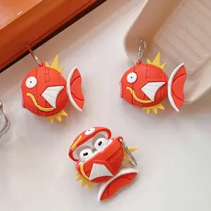 Magikarp Poke AirPods Case, Funny Cases, Music Headphone Accessories, Cool Gifts, Fishing, Dad, Father's Day for Him, Kids, Anime Cartoon, Earphones, Protective Cover, Electronics, Anime, Mom, Brother