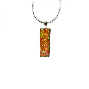 Titanium Rectangle Necklace