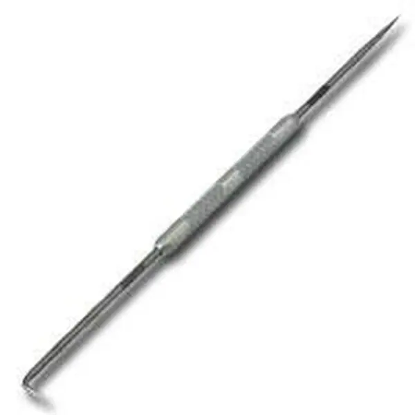 Lisle LIS31800 Carbon Steel Scriber, Heat-Treated, Dual Points, 90-Degree Hook for Marking Surfaces