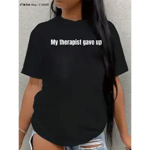 Comfort Fit Short Sleeve Tee – My Therapist Gave Up, Relatable Humor Shirt