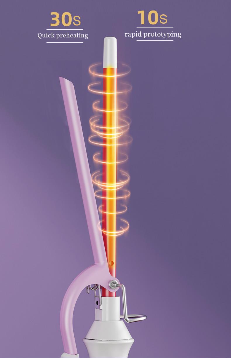 9mm curling iron for wool-like tight curls, mini hair curler, dorm-friendly hair styling tool