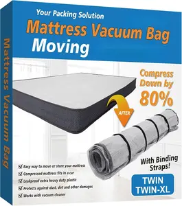 / XL  Mattress Vacuum Bag for Moving, Mattress Vacuum Seal  Bag with Straps