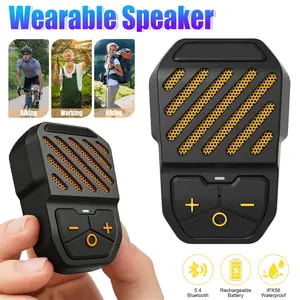 Portable Outdoor Speaker, Clip-On Wireless Bluetooth-compatible Speaker, Ipx5 Waterproof, Long Battery Life, Ideal for Work & Sports