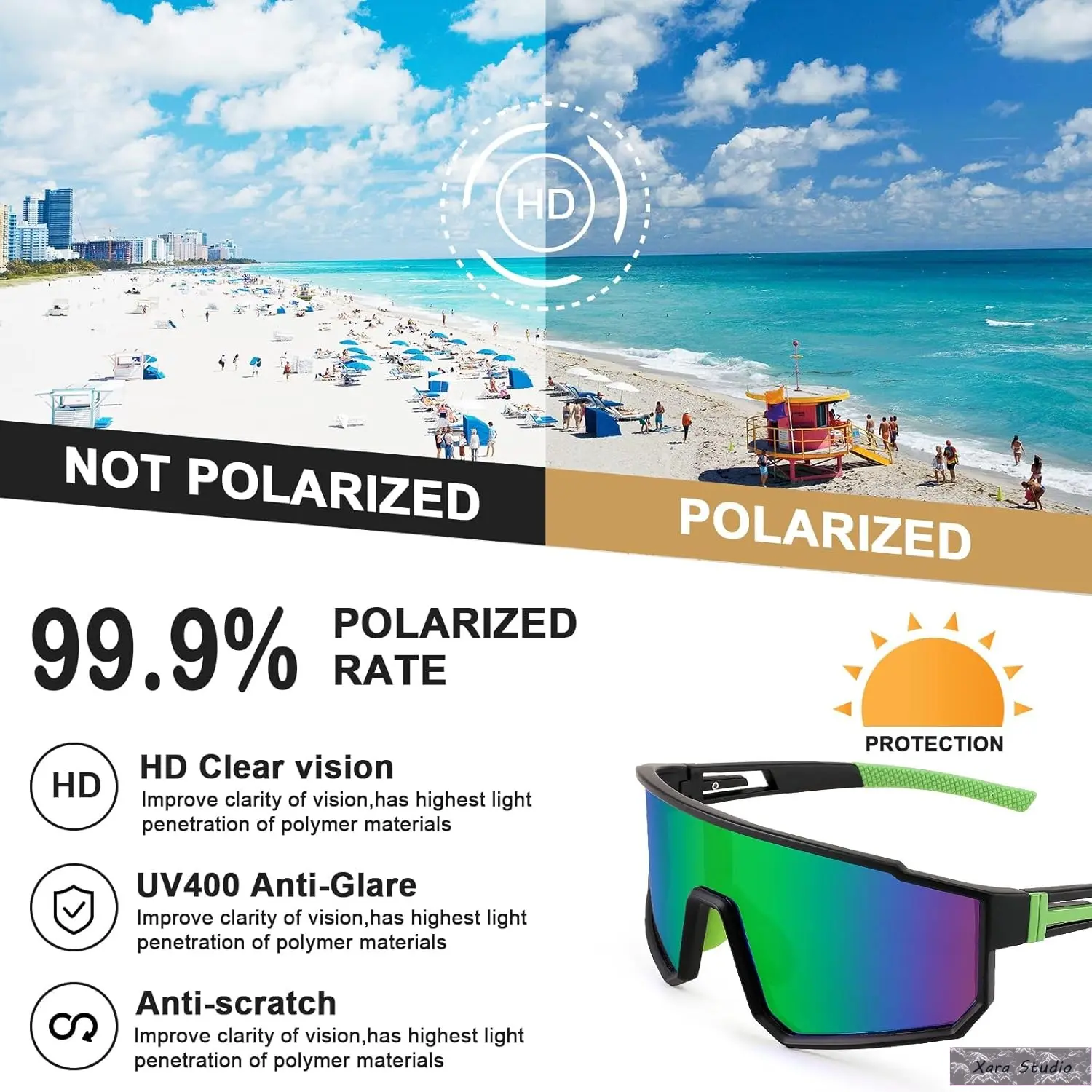 Men’s & Women’s Large Cycling Sunglasses – Outdoor Sports Windproof Goggles, One-Piece Ski & Mountaineering Glasses, UV Protection, Anti-Glare, Lightweight Riding, Hiking, Running, Adventure Eyewear