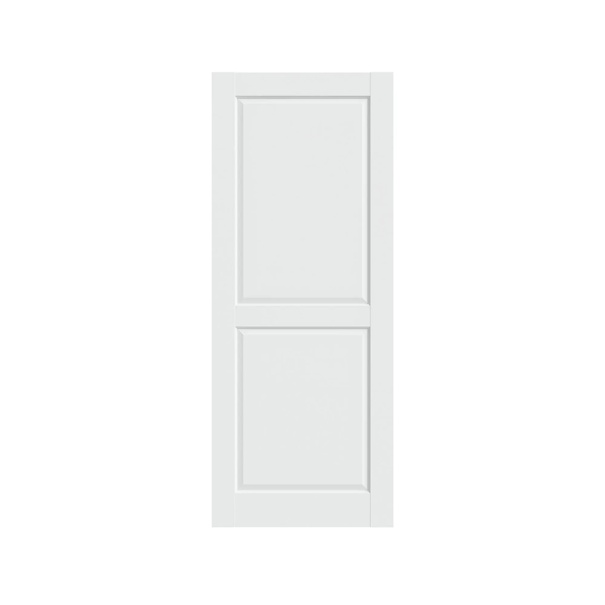 2-Panel Slab Door ,French Interior Door Paintable MDF Door Panel,Pre-Assembled Panel for Closet Pantry Bedroom Livingroom Study Office,White