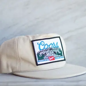 Banquet Landscape Patch on Beige Rope Hat with Snapback