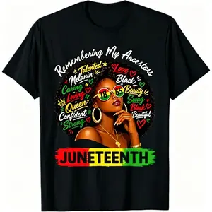 Juneteenth T-Shirt Celebrating Emancipation and Black Pride On June 19 1865