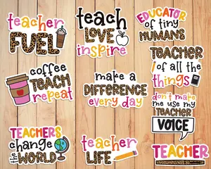 Teacher Stickers Bundle - Teacher's Essential Stickers for Classroom