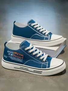 Men's Soft Sole Durable Canvas Shoes, Versatile Fashion Thin Board Sneakers, Breathable Comfortable Casual Shoes for Everyday Wear