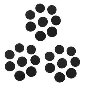 12 Pair 60mm Replacement Ear Foam Earphone Pad Covers for Headset Headphone Black