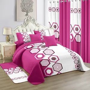 12-Piece Coordinated Bedroom Bundle Full Suite Bedspread Set, Vibrant Warm Yellow and White Floral Design, for Cozy Bedroom Decor
