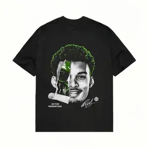 Men's Premium 100% Cotton Graphic T-Shirt. Trendy Basketball Icon Graphic Tee. Edgy Alien-Inspired Portrait Streetwear for Sports Fans. Soft & Comfortable Daily Casual Top. ugly practical design day fashion outfit