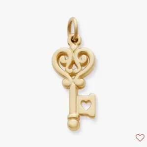 James Avery Key to My Heart Charm - 14K Yellow Gold
