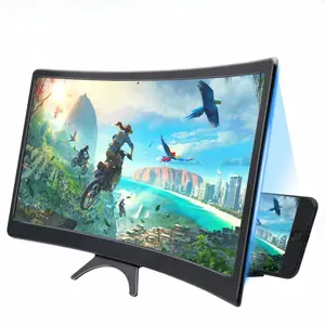 12/14 Inch HD Curved Phone Screen Magnifier, Ultra-HD Display for Enhanced Clarity, Ideal for Landscape Photography & Video Editing