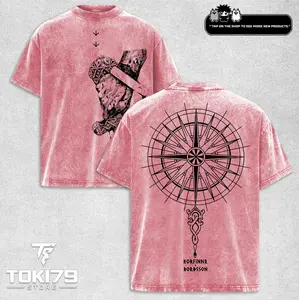 Vinland Saga Thorfinn No Enemies Unisex Anime Manga Acid Washed Heavyweight Cotton T-shirt, graphic tee,anime lover , outfits men men  gifts graphic  tees graphic  tee shirts  men Fabric Menswear