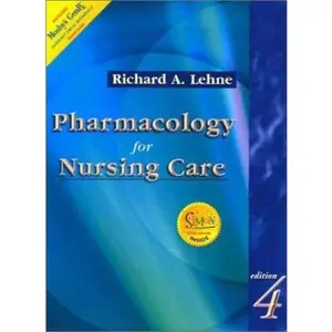 USED-Pharmacology for Nursing Care (Book with Access to Mosby's GenRx + Simon Website) by Richard A. Lehne (Hardcover)